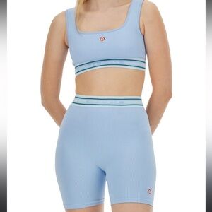 Casablanca Women's Light Blue Sports Bra